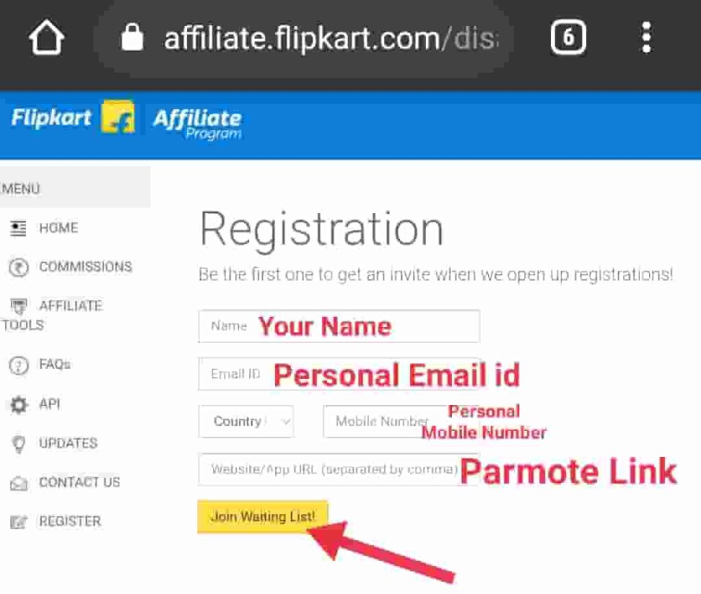 Flipkart Affiliate Account Hindi